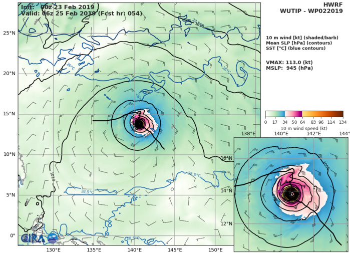 09UTC: typhoon Wutip(02W) Category 4 US, the second February category 4 in 4 years