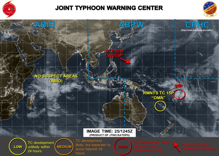 1330UTC: South Pacific: INVEST 95P: development likely within the next 24hours