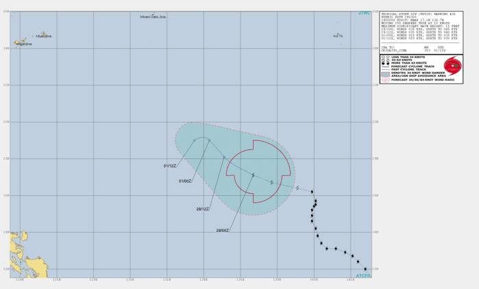 03UTC: WUTIP(02W) weakening rapidly over open seas