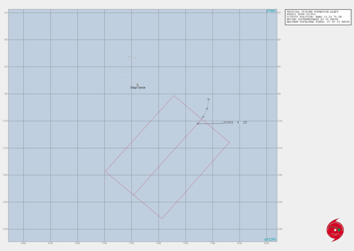 09UTC: South Indian: 96S high chances of development next 24hours