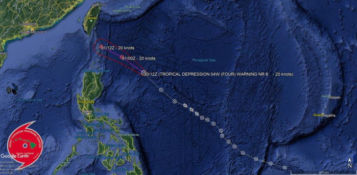 04W: Final Warning. Maximum intensity reached was 35knots. JMV File included.