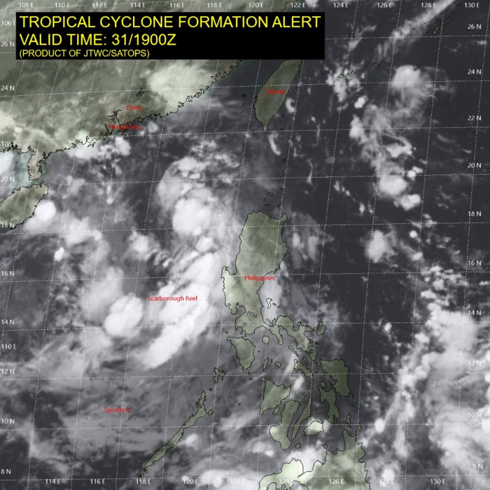 31/19UTC INVEST 91W