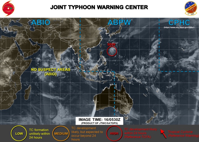 Invest 96W: slow development, Invest 97W: updated position