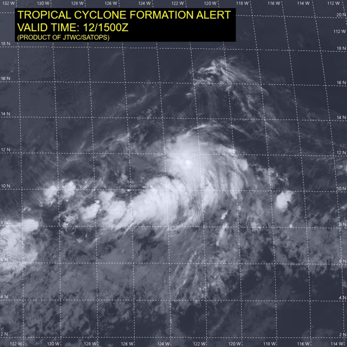 12/15UTC. INVEST 92E.