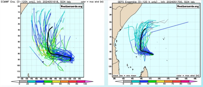 TC 24S(IALY) intensifying a bit//INVEST 93W//INVEST 93S// ECMWF 10 Day Storm Tracks//1706utc