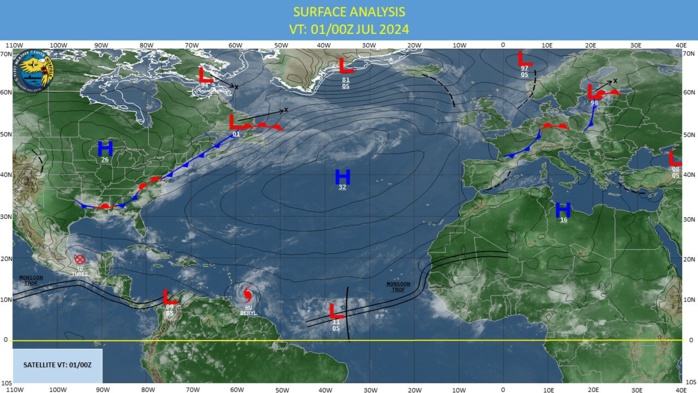 Hurricane 02L(BERYL) unprecedented CAT 4 so early in the season//03L(CHRIS) remnants//INVEST 96L//10 Day ECMWF Storm Tracks//0115utc