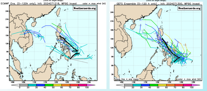 INVEST 99W// INVEST 90W// 3 Week TC Formation Probability//1312utc 