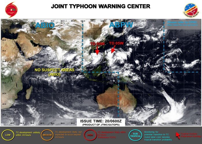 JTWC IS ISSUING 6HOURLY WARNINGS AND 3HOURLY SATELLITE BULLETINS ON 04W AND 05W