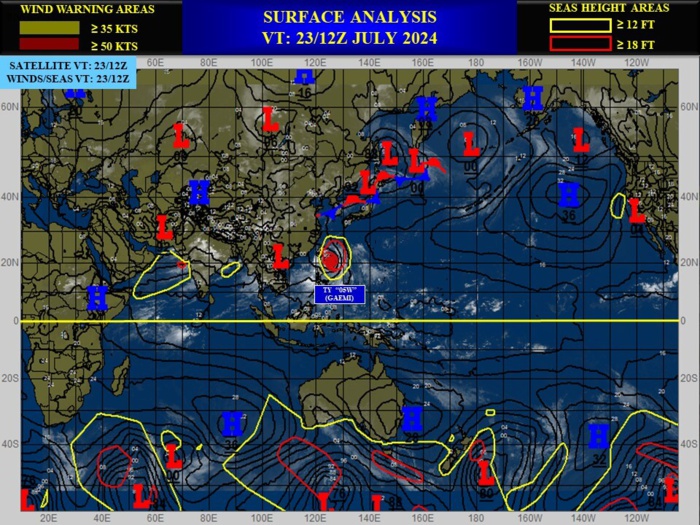 Powerful 05W(GAEMI) near Super Typhoon Intensity bearing down on TAIWAN// 2321utc