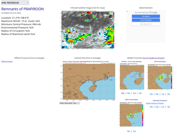 05W(GAEMI) making landfall over CHINA// INVEST 95W// 02E(BUD)// 3 Week TC Formation Probability//2509utc 