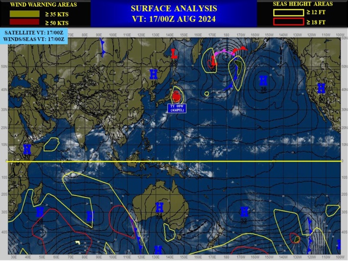 Typhoon 08W(AMPIL) peaked at CAT 4 US//INVEST 98W//INVEST 90S//HU 05L(ERNESTO) peaks at CAT 2 US//1703utc