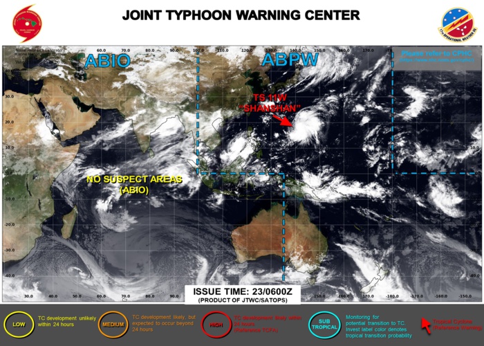 JTWC IS ISSUING 6HOURLY WARNINGS ON 11W, ON 01C AND ON 07E. 3HOURLY SATELLITE BULLETINS ARE ISSUED ON 11W AND 01C.