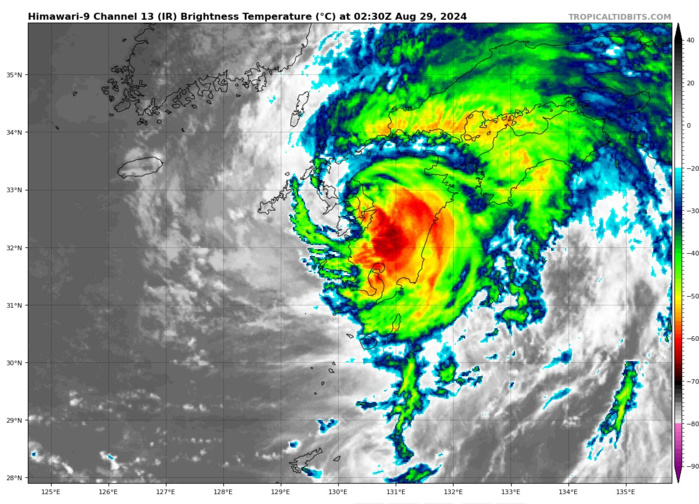 Typhoon 11W(SHANSHAN) interacting with JAPAN rapidly weakening// Tropical Cyclone Formation Alert of INVEST 91A//2903utc