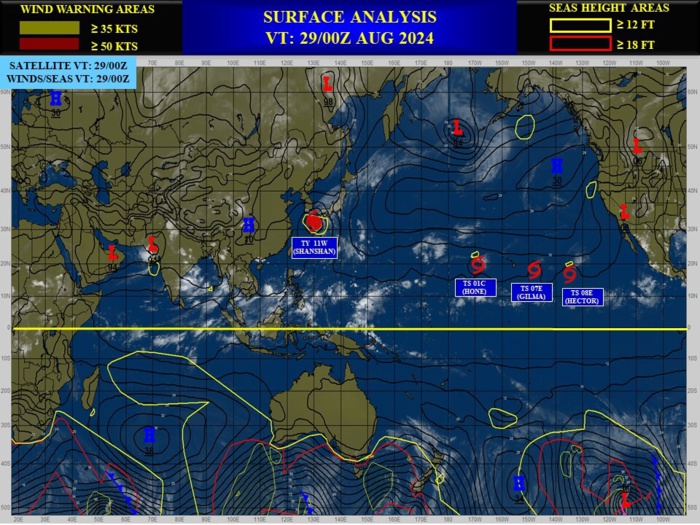 Typhoon 11W(SHANSHAN) interacting with JAPAN rapidly weakening// Tropical Cyclone Formation Alert of INVEST 91A//2903utc