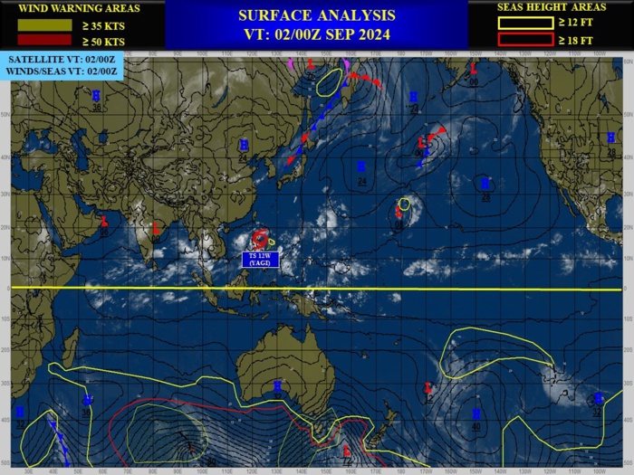 TS 12W(YAGI) Rapid Intensification possible once over the South China Sea//INVEST 93W// 0209utc