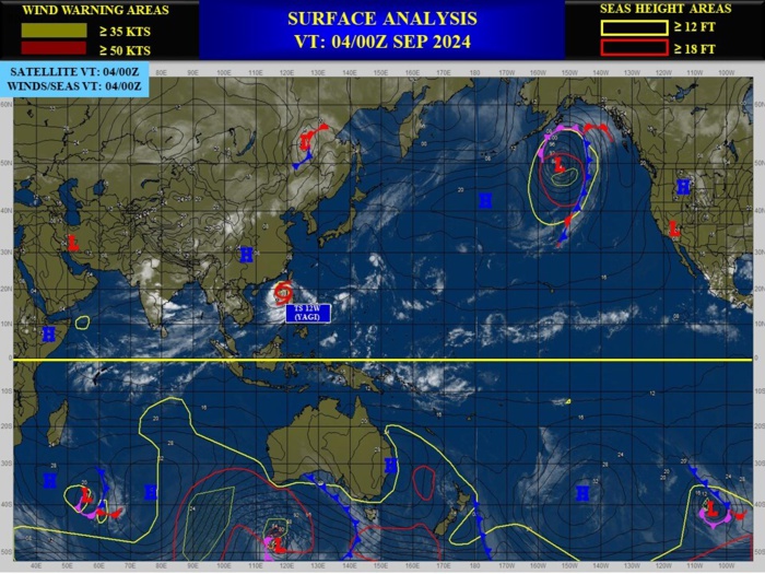 Typhoon 12W(YAGI) rapidly peaking to CAT 4 US //TD 13W//3 Week TC Formation Probability//0409utc 