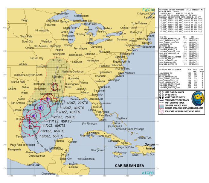 TD 14W to intensify significantly next 5 days// INVEST 94W// TS 06L(FRANCINE) intensifying// 1003utc