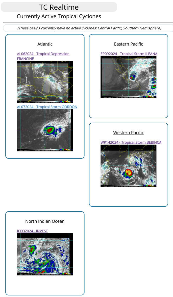 TS 14W(BEBINCA) re-intensifying after struggling//INVEST 93B// 1409utc 