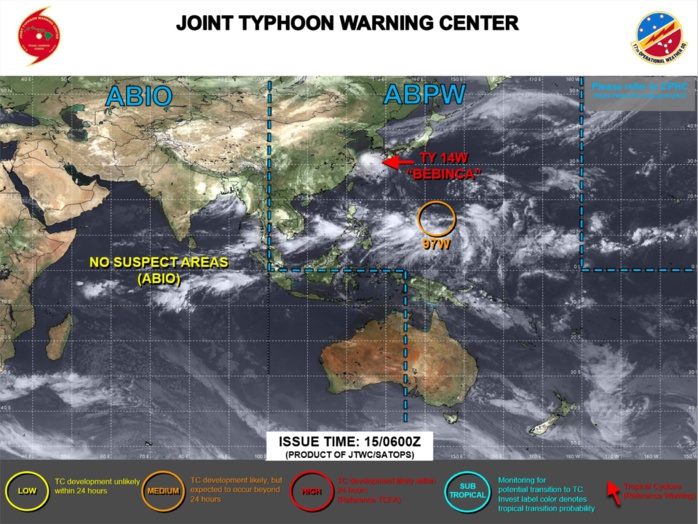 JTWC IS ISSUING 6HOURLY WARNINGS AND 3HOURLY SATELLITE BULLETINS ON 14W. 3HOURLY SATELLITE BULLETINS ARE ISSUED ON INVEST 93B.