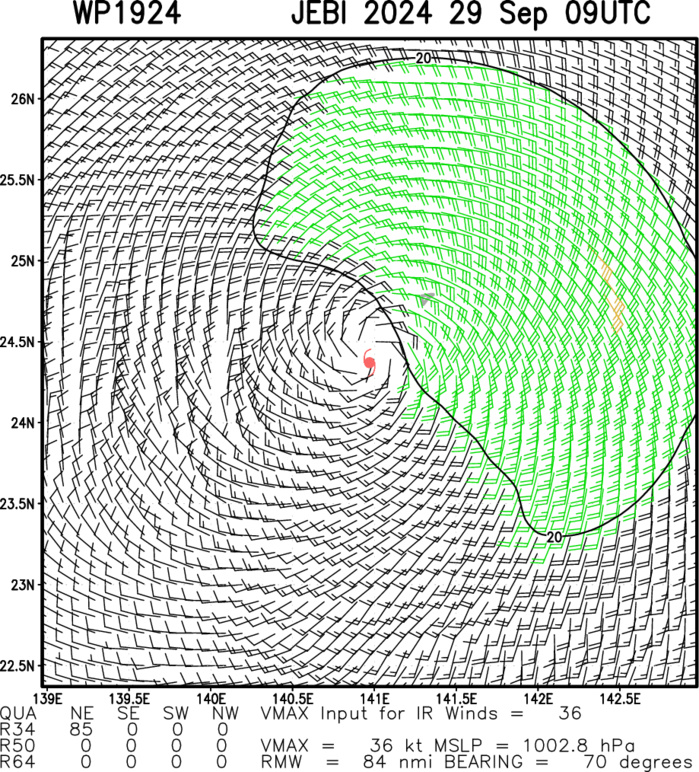 Typhoon 20W(KRATHON) up 45 Knots past 24 hours forecast to intensify within 24/48h approaching Southern TAIWAN// TS 19W(JEBI)//2909utc