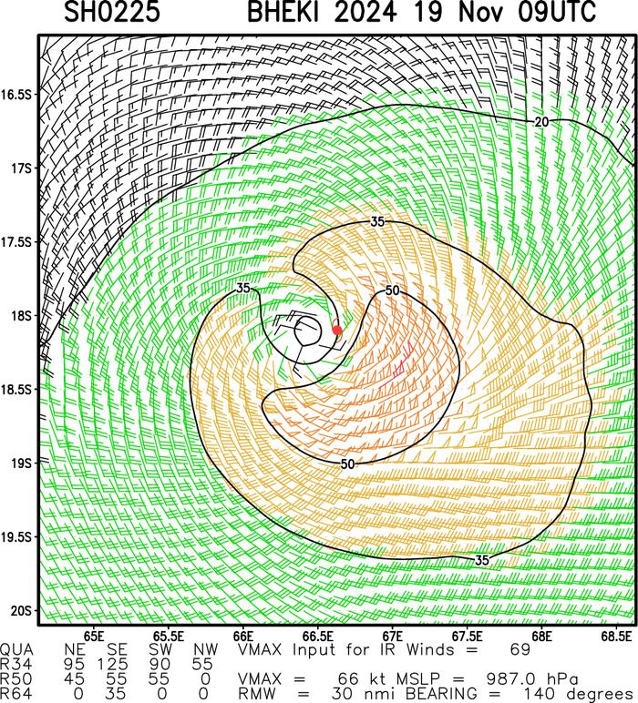 Former Super Typhoon 25W(MAN-YI) dissipating//TC 02S(BHEKI) peaked at CAT 4 US gradually weakening approaching MASCARENE Islands//1909utc