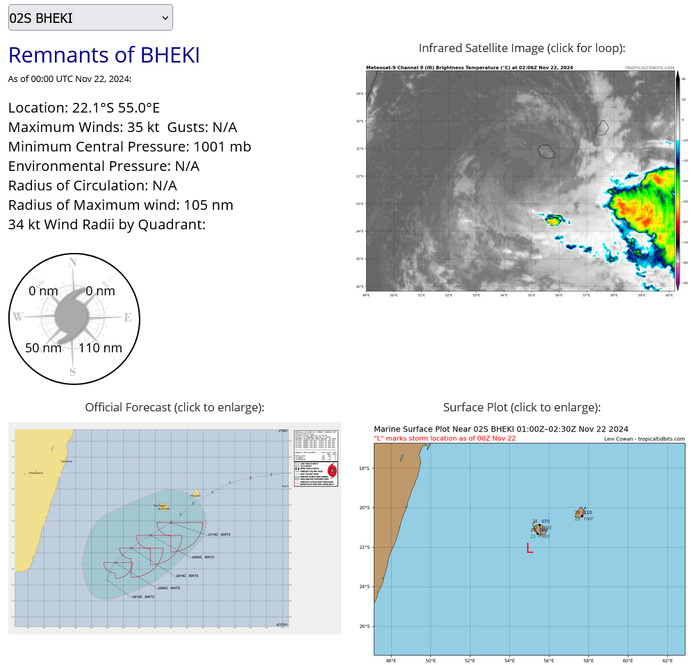 TC 02S(BHEKI)// INVEST 96S// 2200utc updates