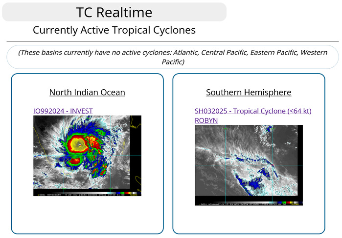 TC 03S(ROBYN) peaked now being sheared apart//INVEST 99B TFCA re-issued//3 Week TC Formation Probability//2906utc  