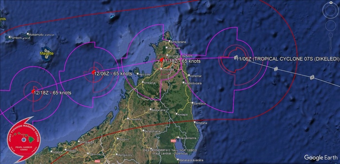 TC 07S(DIKELEDI) landfall over Northern MADAGASCAR at Typhoon Intensity re-intensifying once over the MOZ Channel//TC 08P(PITA)//3 Week TC Formation Probability//1109utc 