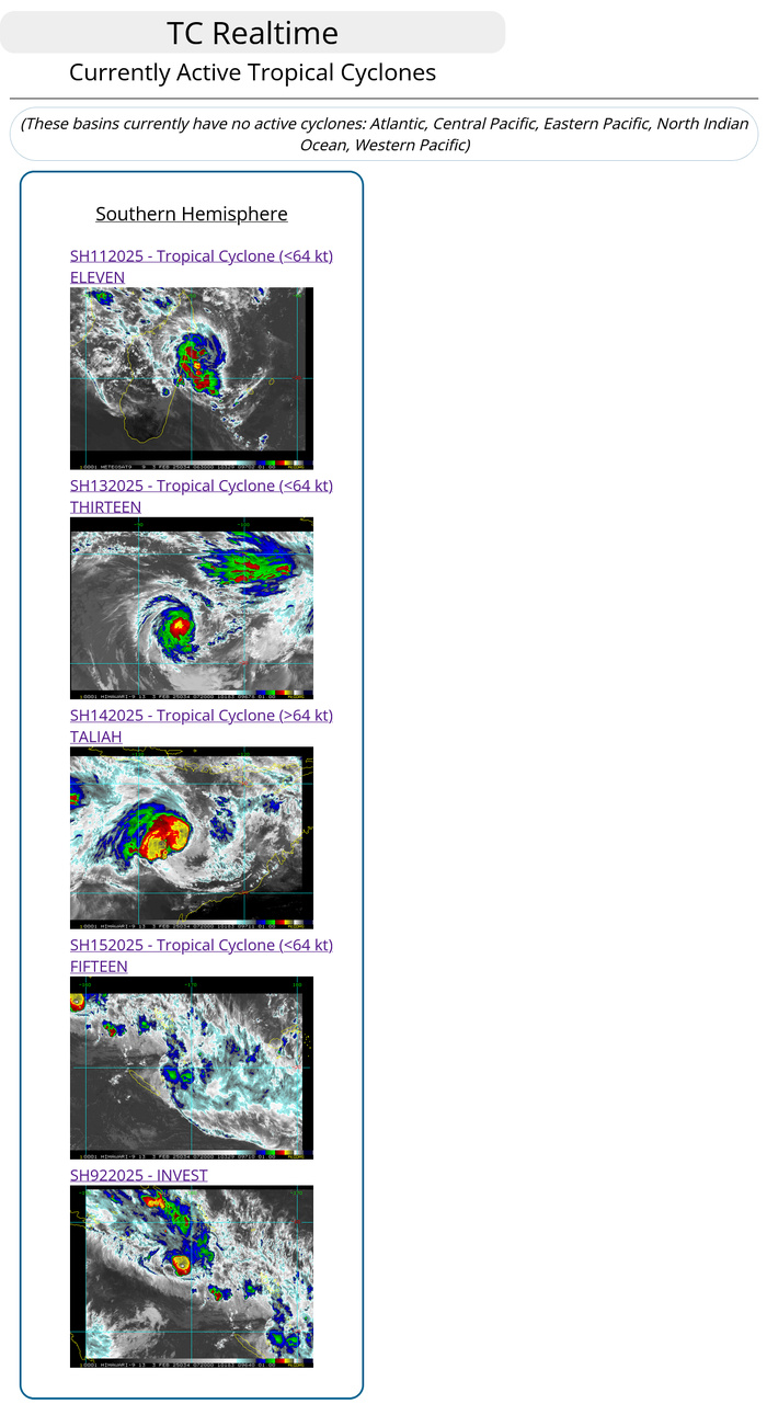 Busy Southern Hemisphere// TC 11S(FAIDA) landfall near Toamasina/MADAGASCAR//02 FEB 2025 12utc