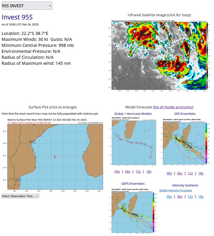 Extremely busy Southern Hemisphere// 19P(RAE) and 20S(BIANCA) CAT 2 US//2421utc 