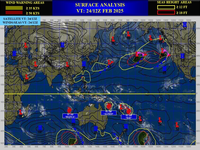 Extremely busy Southern Hemisphere// 19P(RAE) and 20S(BIANCA) CAT 2 US//2421utc 