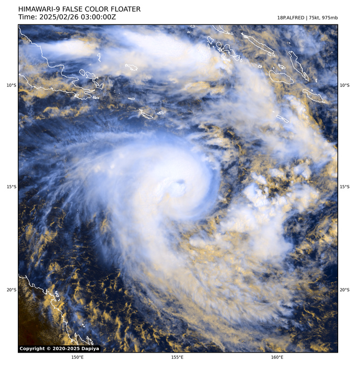 TC 22S(GARANCE) Rapid Intensification likely within 36h bearing down on REUNION island// TC 18P(ALFRED) at CAT 1 US//2603utc