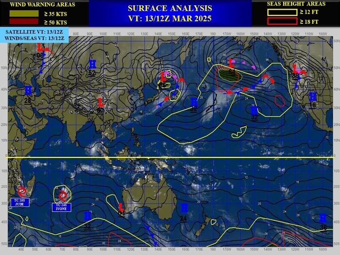 TC 25S(JUDE) intensifying forecast landfall near Toliara/MADAGASCAR within 24h// TC 24S(IVONE) unravelling// 3 Week Tropical Cyclone Formation Probability//1400utc 