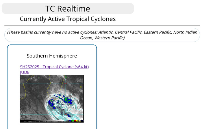 TC 25S(JUDE) hits Southern MADAGASCAR// 1509utc