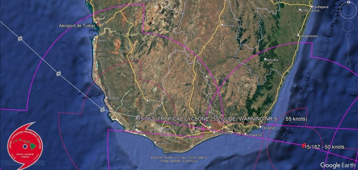 TC 25S(JUDE) hits Southern MADAGASCAR// 1509utc