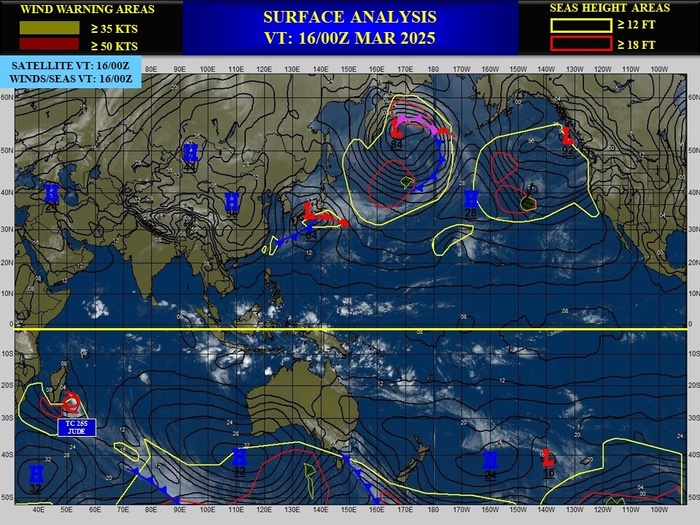 25S(JUDE) now subtropical// Invest 90S// Invest 91S// 1609utc