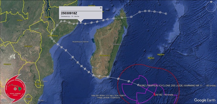 25S(JUDE) now subtropical// Invest 90S// Invest 91S// 1609utc