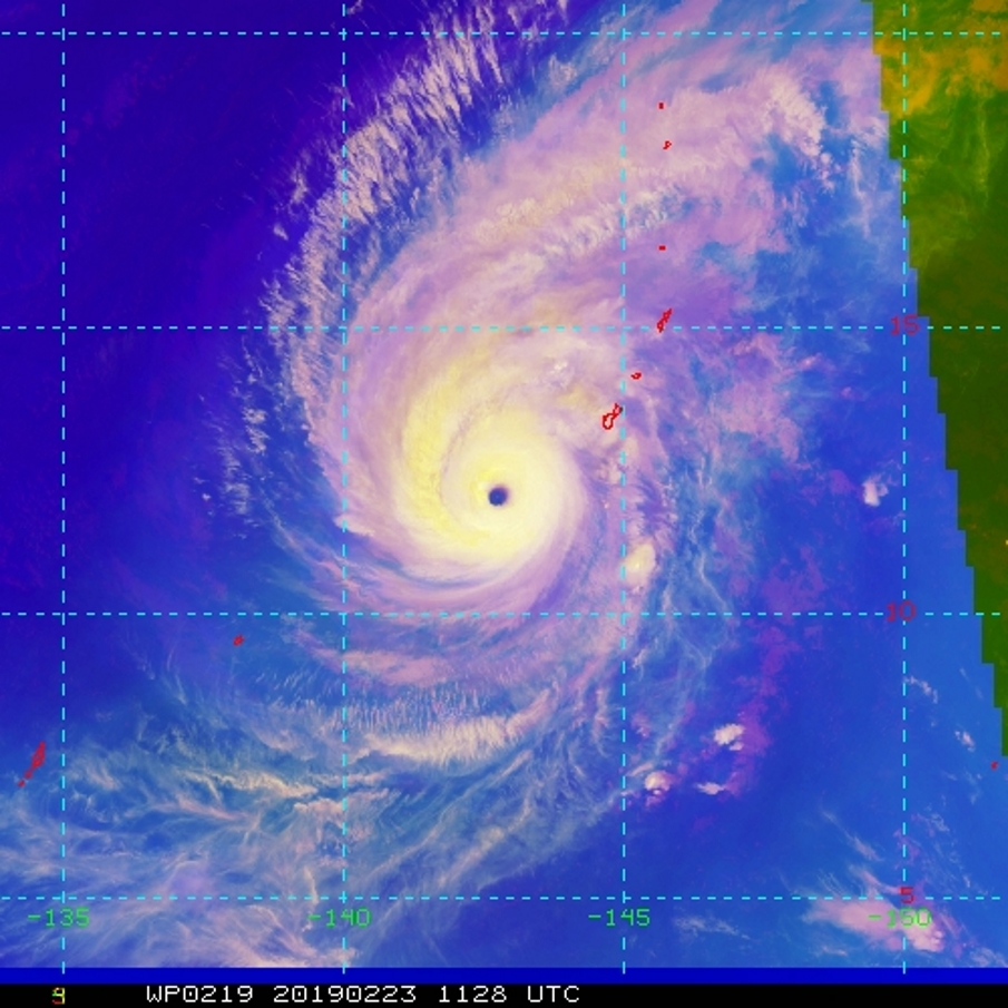 12UTC: WUTIP(02W) is now a Super Typhoon!