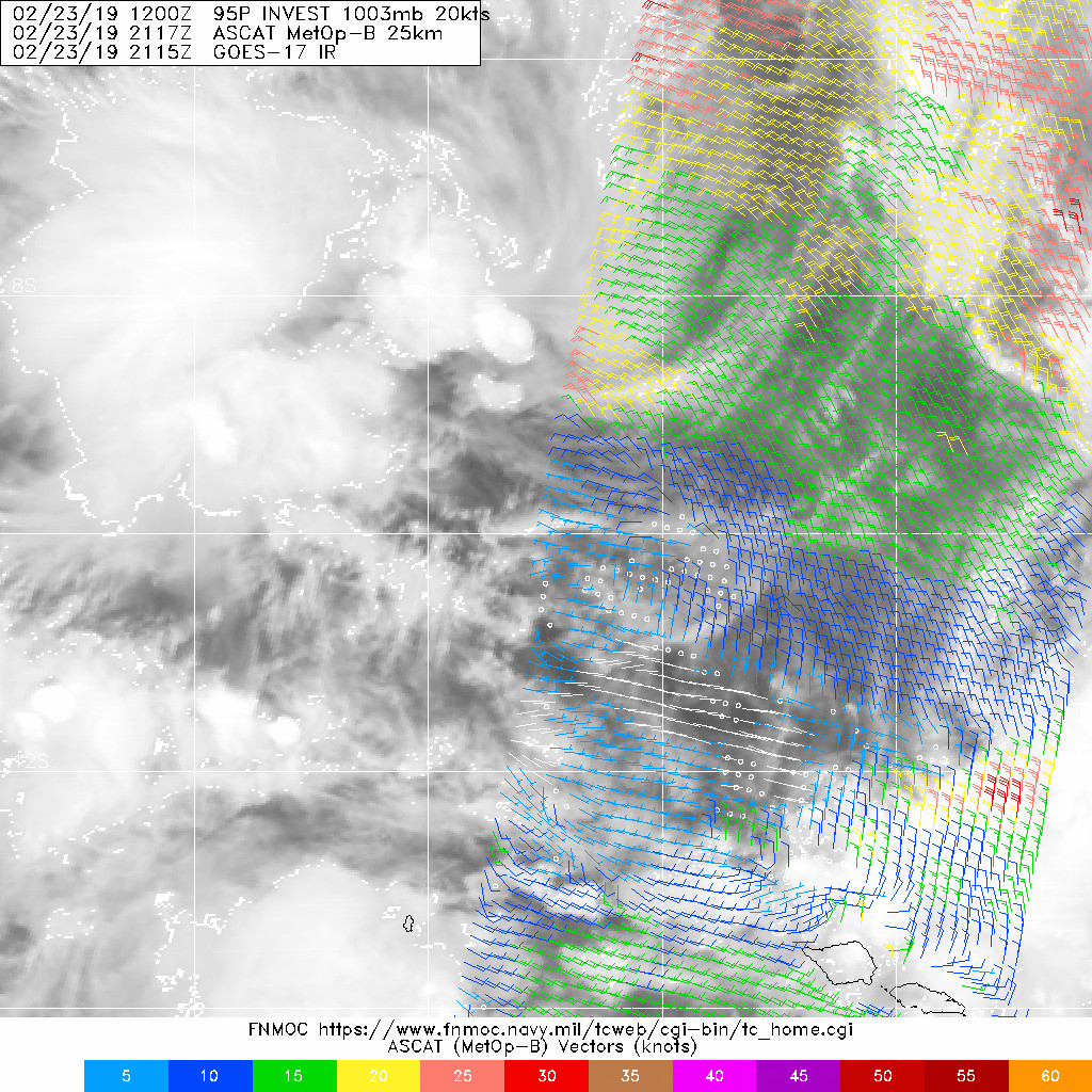 04UTC: South Pacific: Invest 95P north of Pago Pago may develop within 24hours