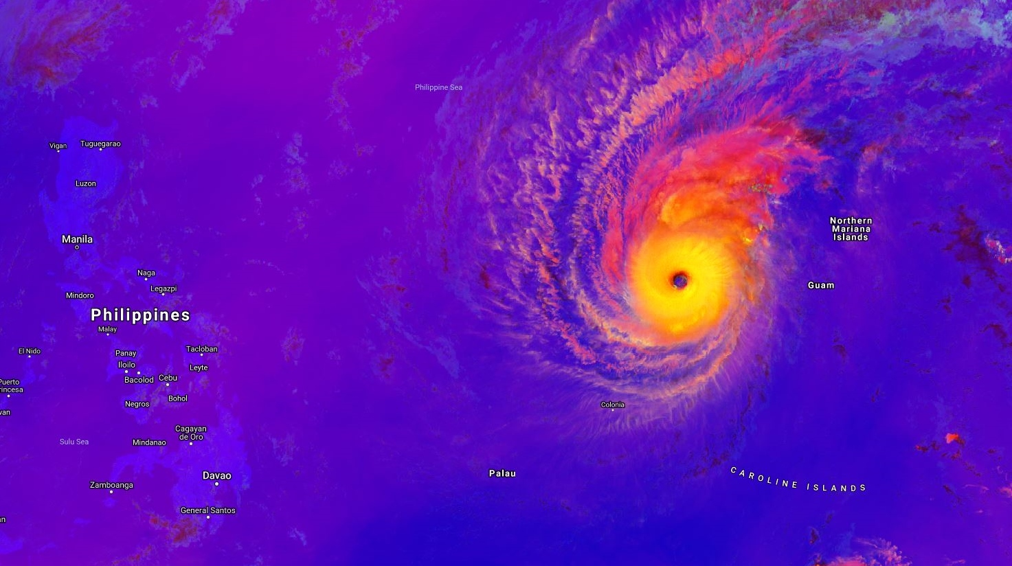 03UTC: amazing Typhoon WUTIP(02W) is a powerful category 4 US once again.