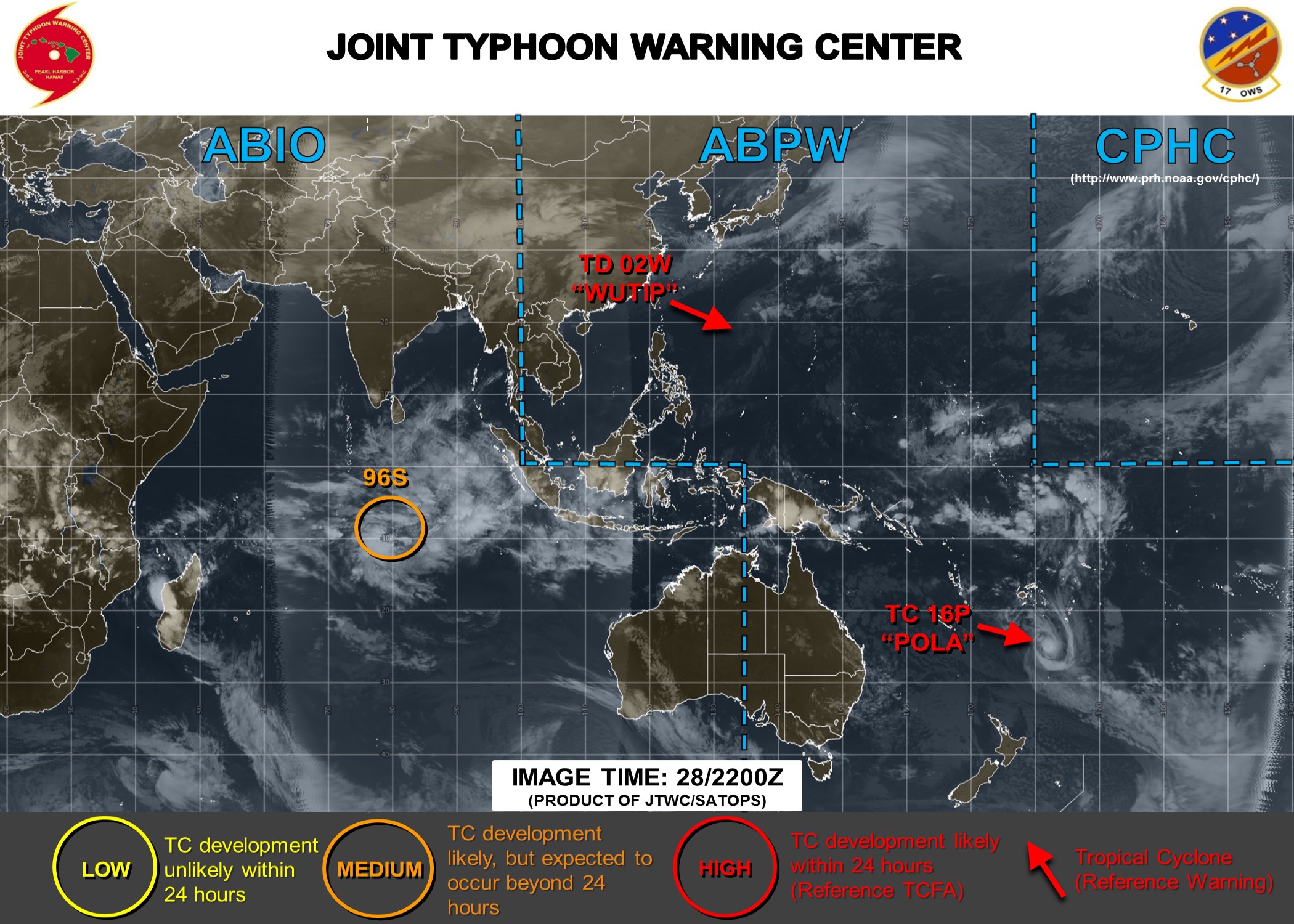 South Indian: 96S likely to develop next 72hours, now medium