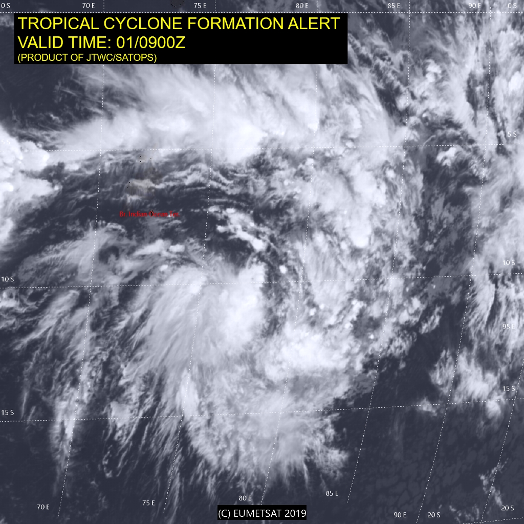 09UTC: South Indian: 96S high chances of development next 24hours