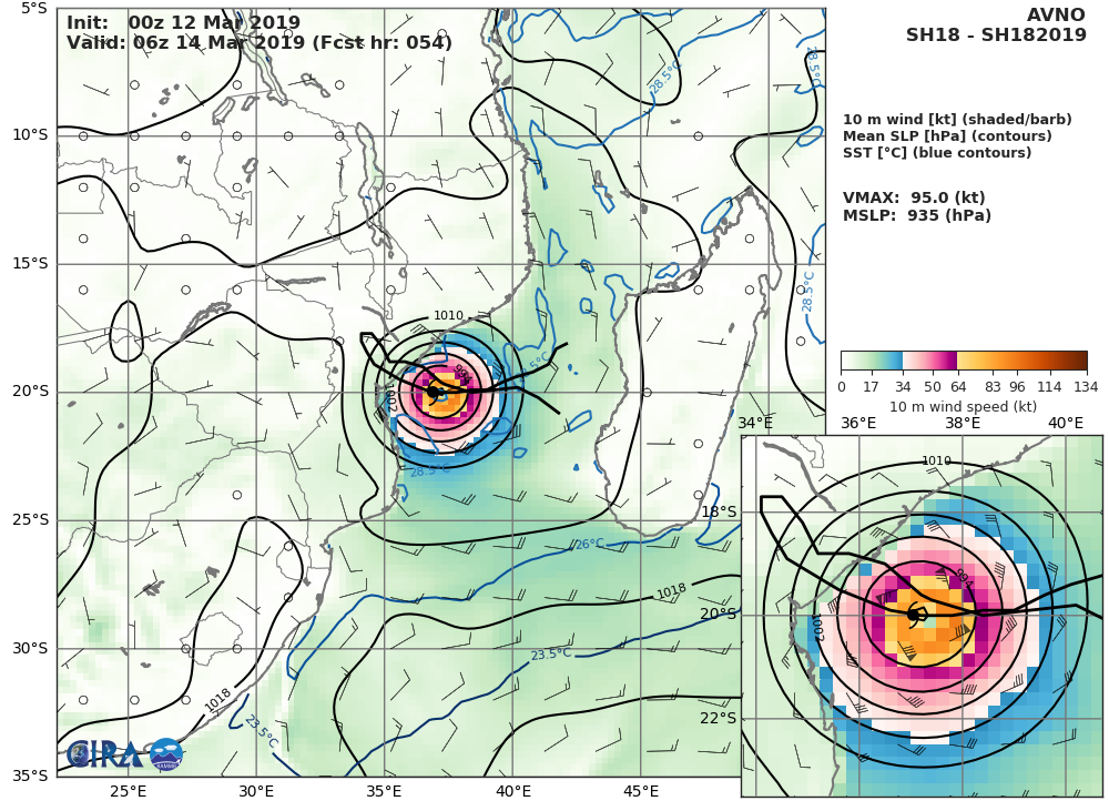 GFS AT 00UTC: 95KT AT +54H