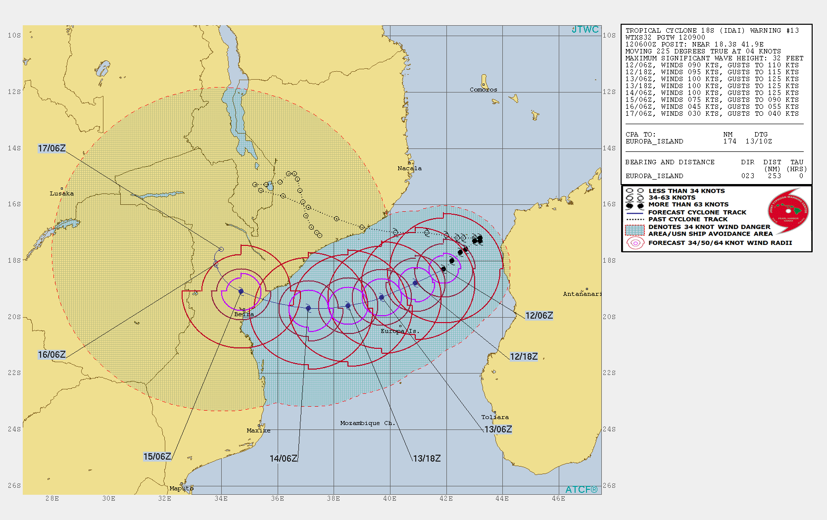 WARNING 13/JTWC