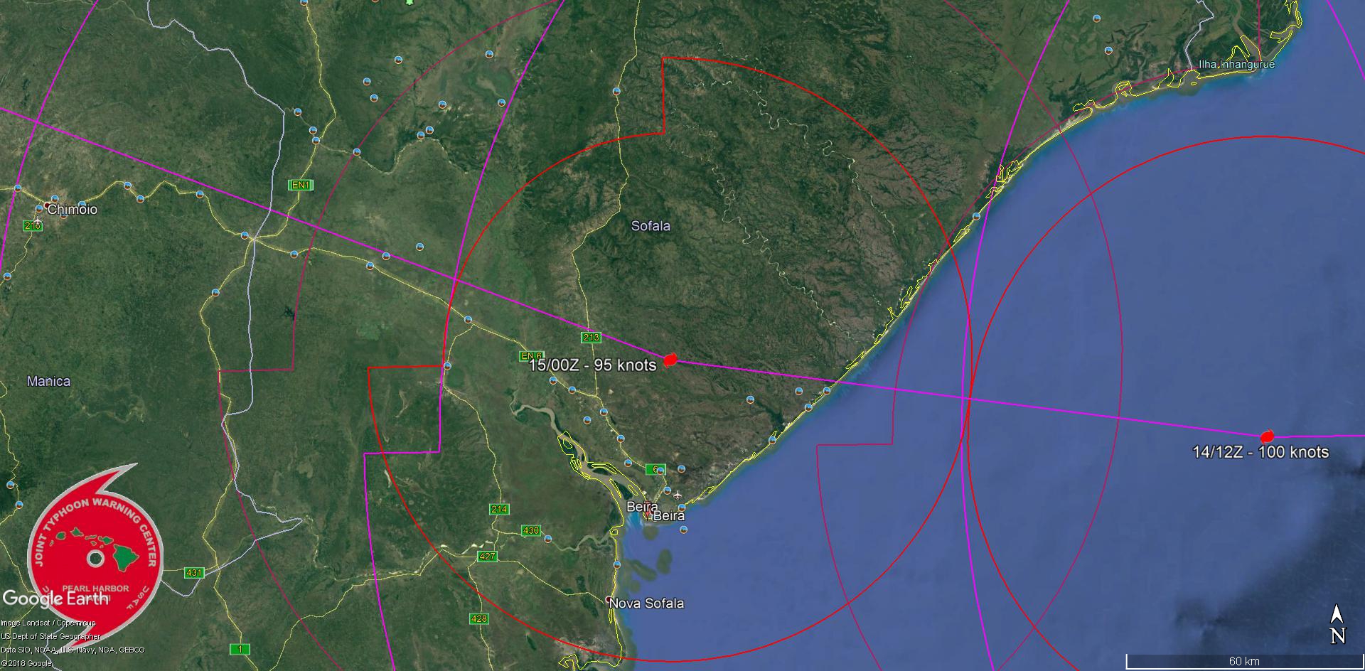 FORECAST LANDFALL AREA