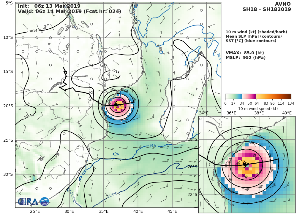 GFS AT 06UTC: 85KT AT +24H