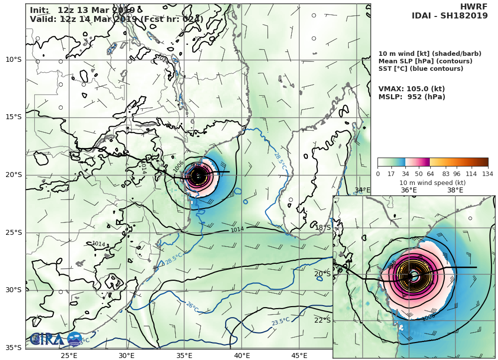 HWRF AT 12UTC: 105KT AT +24H