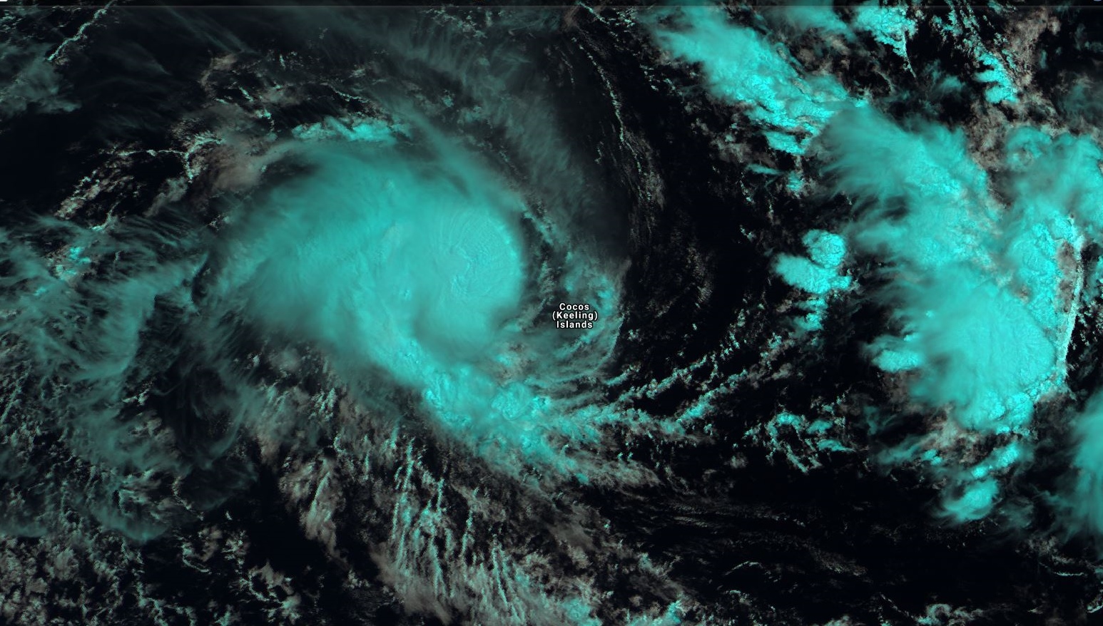 South Indian: TC SAVANNAH(19S) has formed, tracking close to the Cocos islands and intensifying