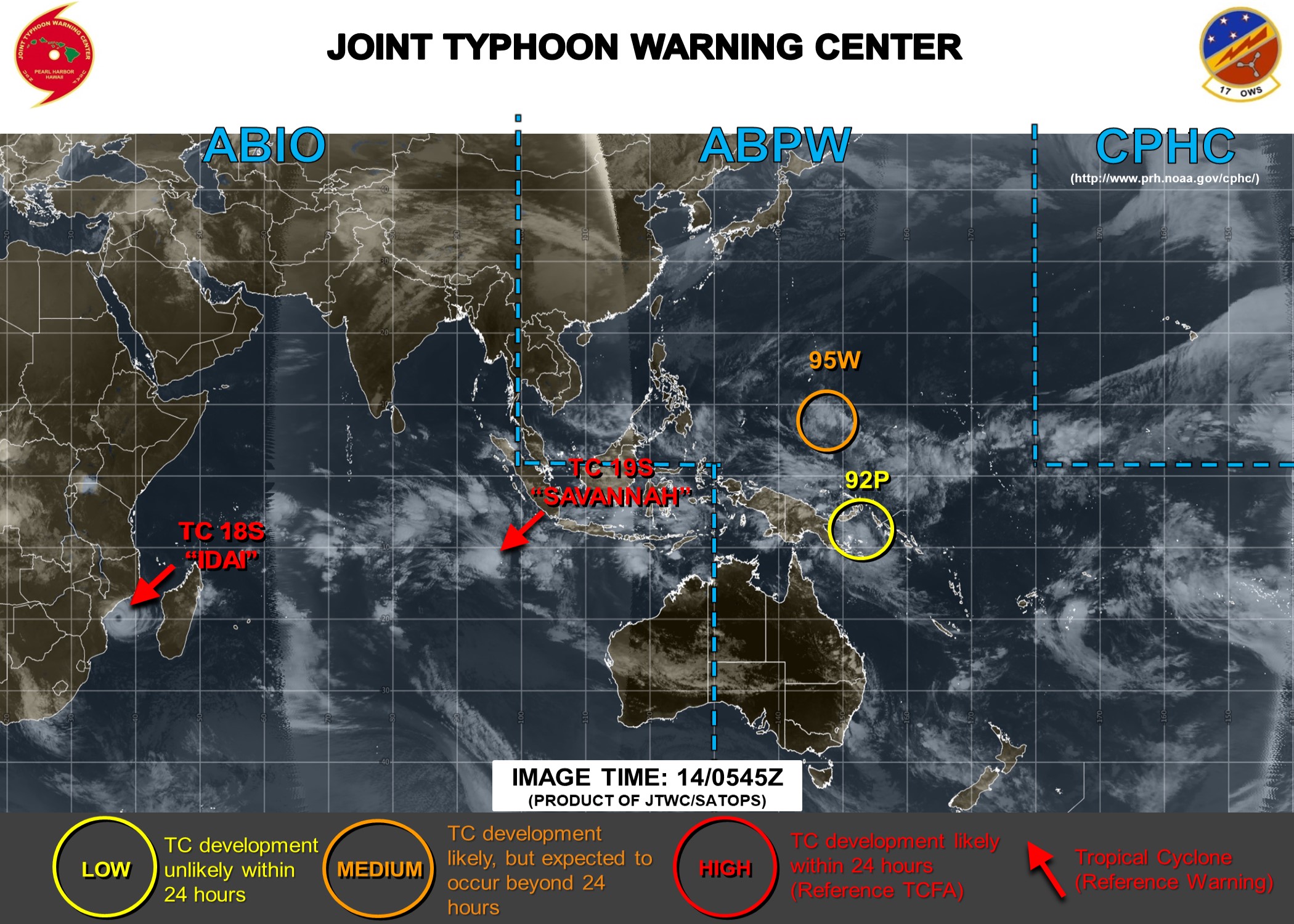 Western North Pacific: 95W still under watch, located 890km to Guam