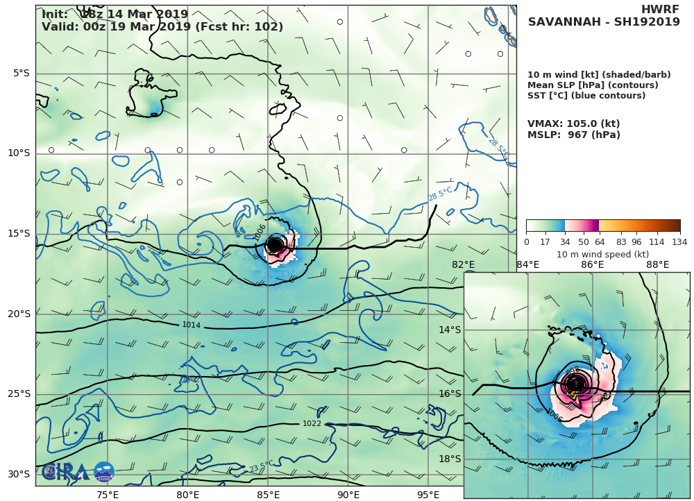 HWRF AT 18UTC: 105KT AT +102H